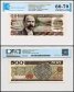 Mexico 500 Pesos Banknote, 1984, P-79b.10, UNC, Series DZ, TAP 60-70 Authenticated