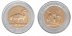 Uganda 1,000 Shillings 10g Bimetallic Coin, 2012, KM # 278, Mint, 50th Anniversary