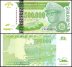 Zaire 500,000 Nouveaux Zaires Banknote, 1996, P-78, UNC
