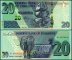 Zimbabwe 20 Dollars Banknote, 2020, P-104, UNC