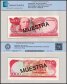 Costa Rica 1,000 Colones Banknote, 1986, P-256s, UNC, Series C, Specimen, TAP Authenticated