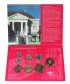 Netherlands Antilles 1 Cent - 5 Gulden 8 Piece Full Coin Set, 2004,Mint,Monument