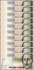 Colombia 2,000 Pesos Banknote, 2011, P-457q, UNC
