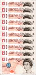 Great Britain 10 Pounds Banknote, 2000, P-389c, UNC