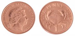 Guernsey 1 Penny Coin, 2012, KM #89, Mint