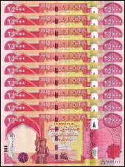 Iraq Currency 25,000 Dinars Banknote, Random Year, P-102, UNC