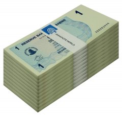 Zimbabwe 1 Dollar Bearer Cheque, 2006, P-37, UNC