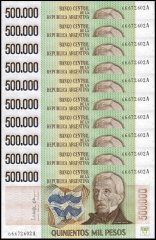 Argentina 500,000 Pesos Banknote, 1980-1983 ND, P-309a.2, UNC