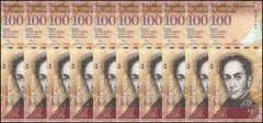 Venezuela 100 Bolivar Fuerte Banknote, 2007-2015, P-93, Used
