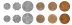 Swaziland 5 Cents-5 Emalangeni, 6 Pieces Coin Set, 1999-2008, KM #45-50, Mint